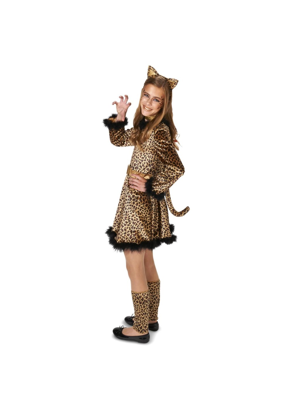 Teen Girls Leopard Dress Costume