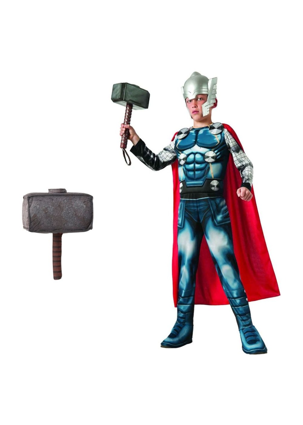 Boys Thor Costume And Hammer Set