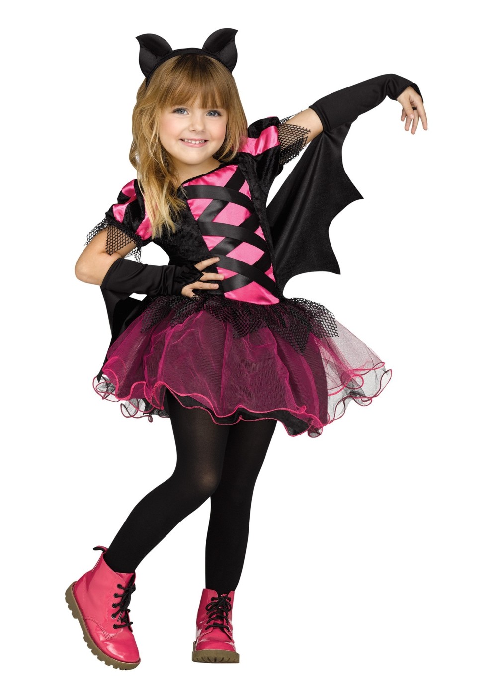 Toddler Girls Punk Bat Princess Costume