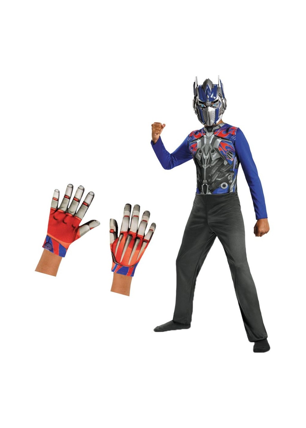 Transformers Optimus Prime Boys Costume And Gloves Set