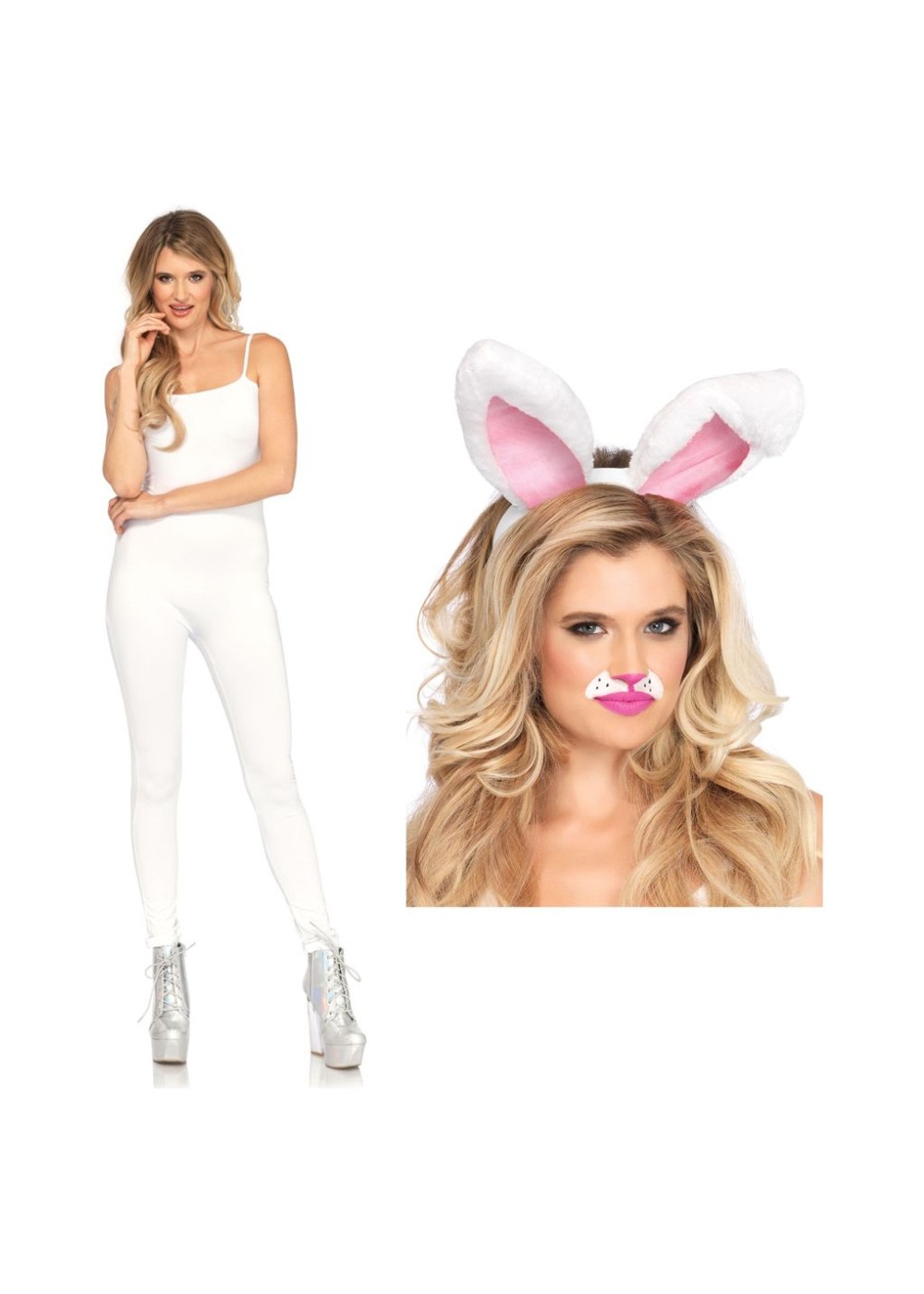 White Bunny Women Costume Set