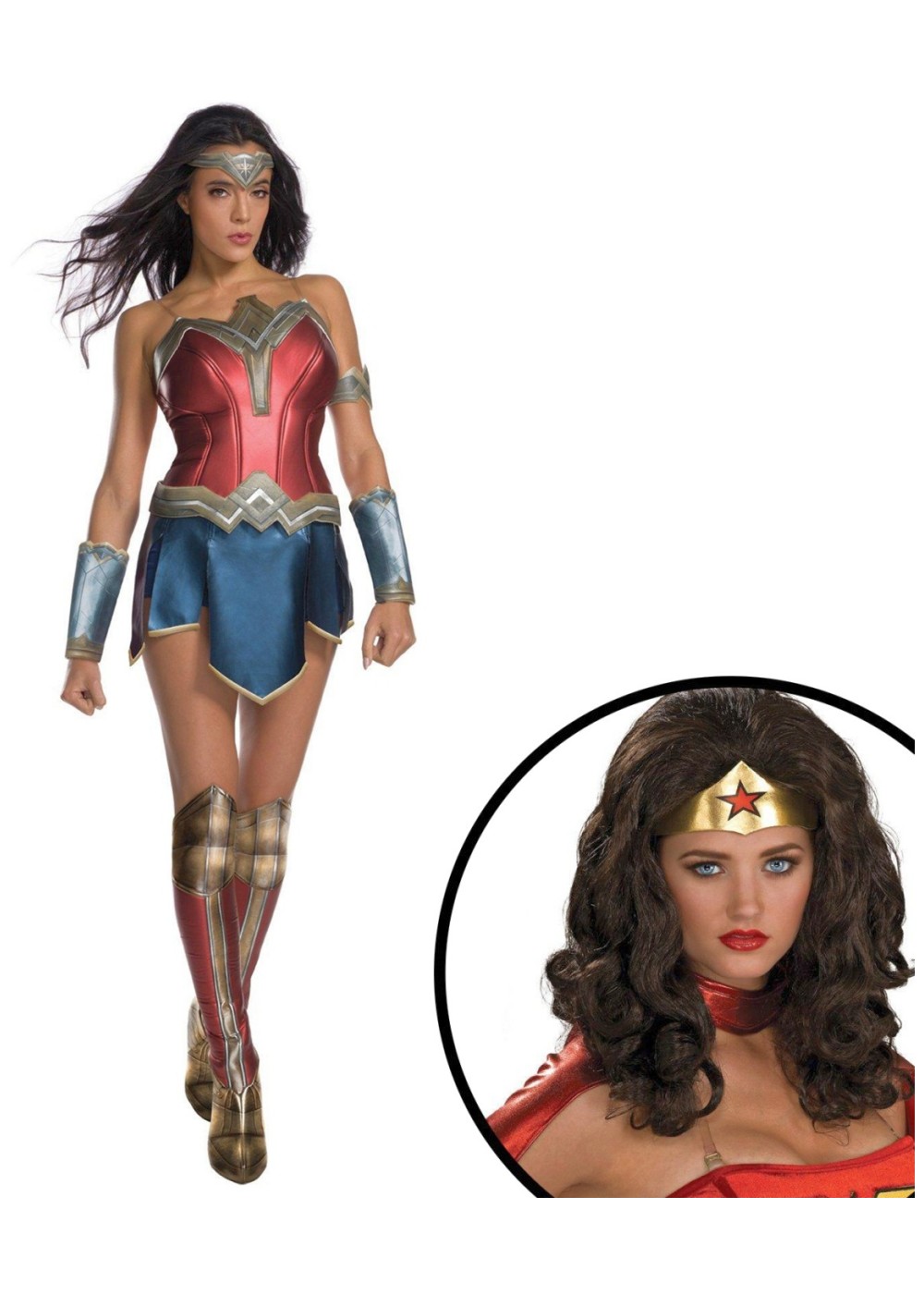 Wonder Woman Movie Costume And Wig Set