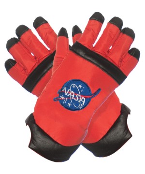 Orange Astronaut Space Gloves