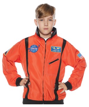 Orange Astronaut Flight Jacket