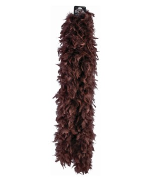 Brown Feather Boa - Accessories