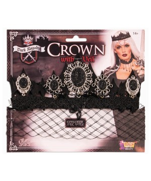 Black Crown With Veil