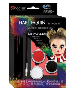 Harlequin Stencil and Makeup Kit - General Category