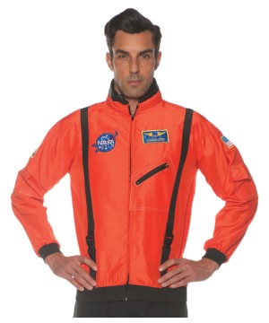 Orange Space Flight Men Jacket