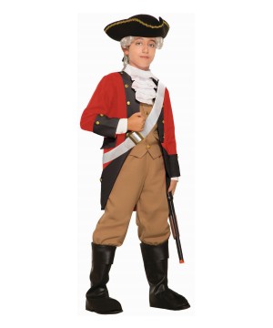 Boys Red Coat British Costume - Historical Costumes