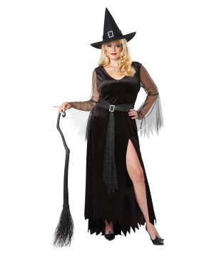 Sultry Witch Women's Plus Costume - Witch Costumes