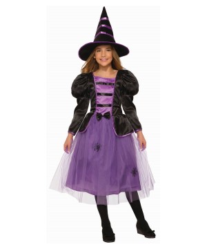 Girls Violet Witch Costume - Witch Costumes