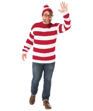 Where's Waldo plus size Mens Costume