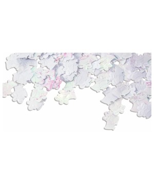 White Iridescent Decorative Confetti