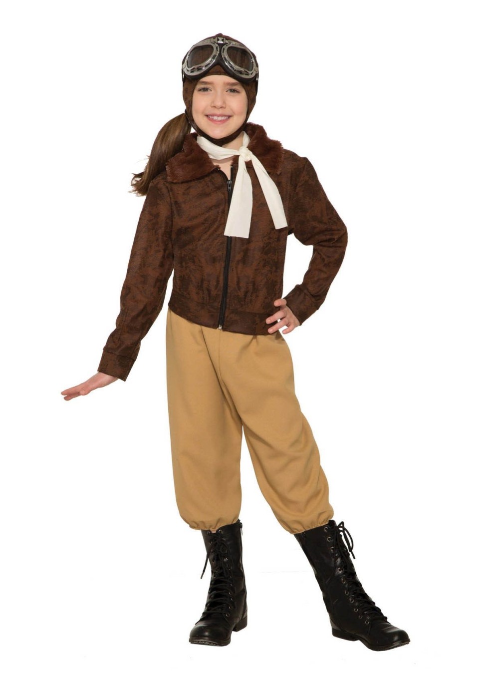 Kids Girls 1930s Pilot Costume