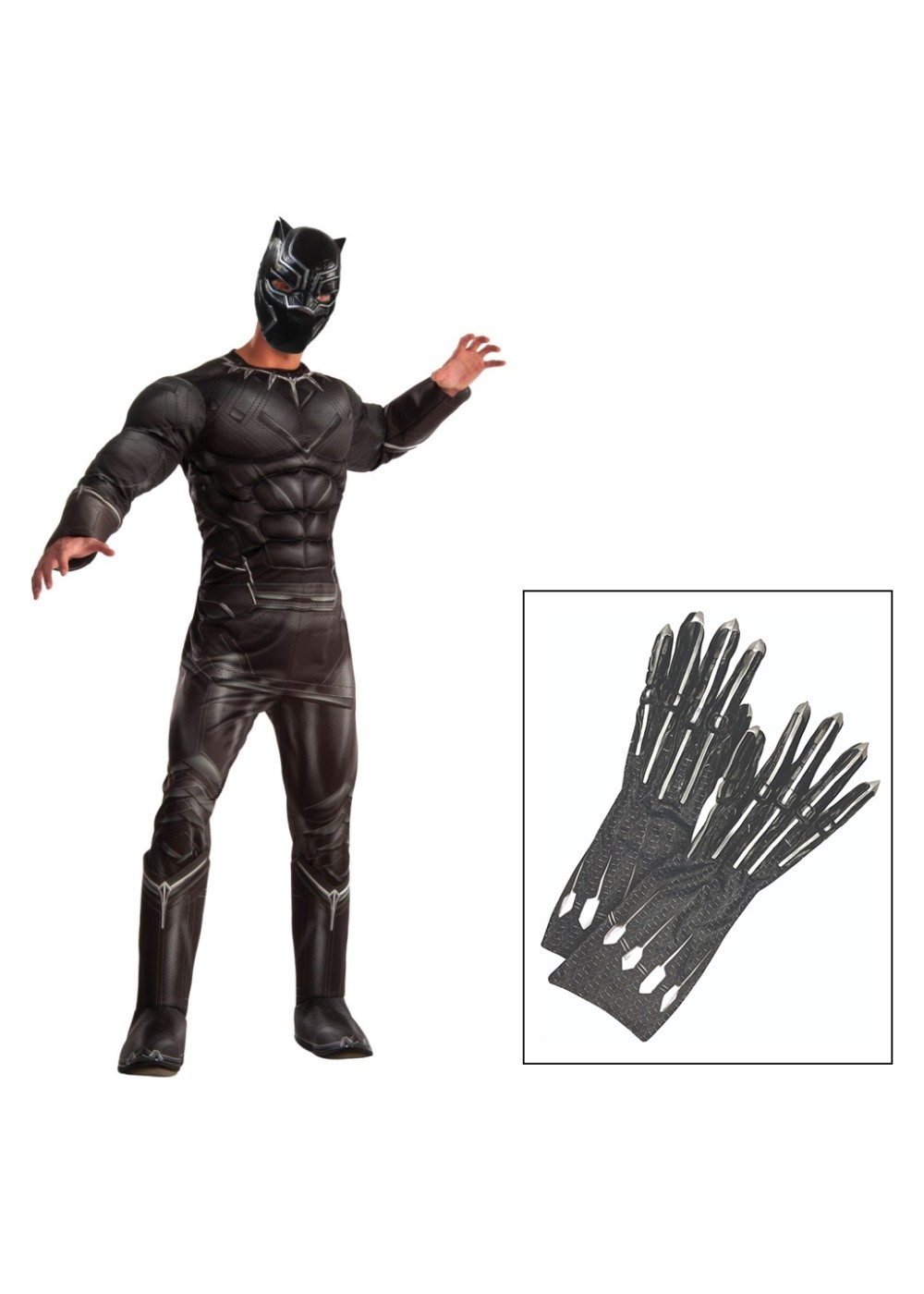 Black Panther Mens Costume Kit