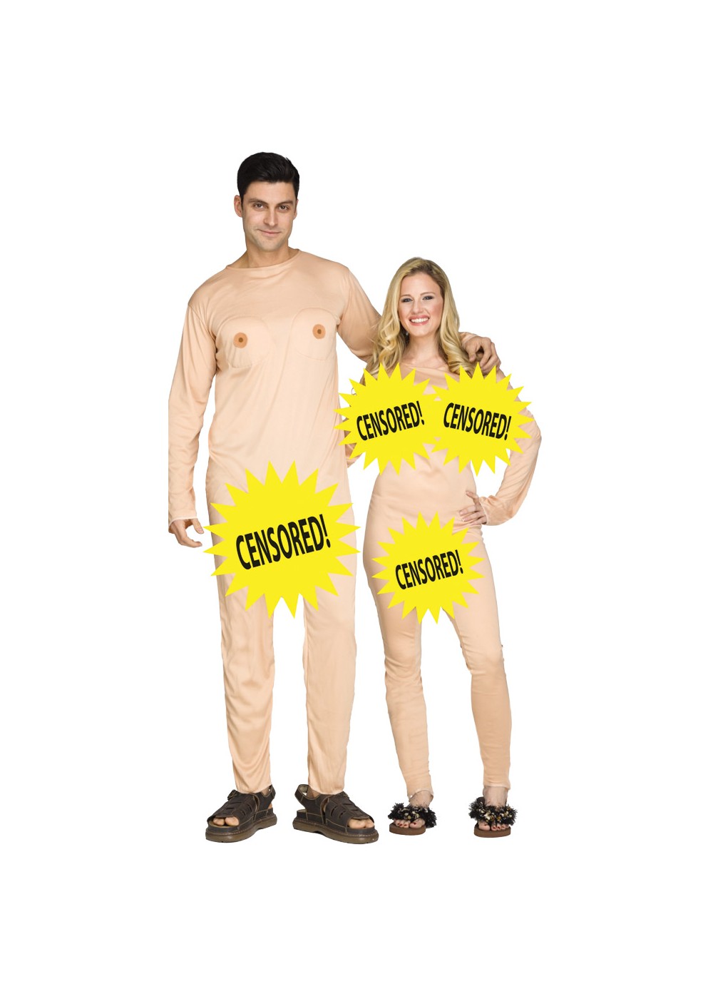 Couples Nude Censored  Costume