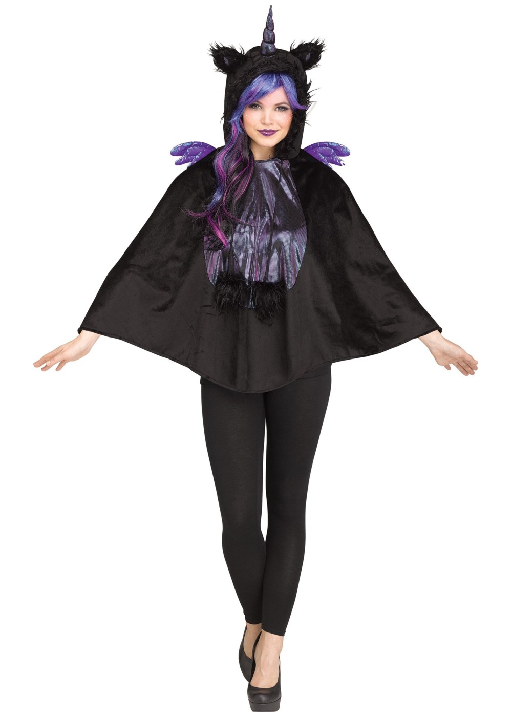 Dark Unicorn Fantasy Pet Poncho