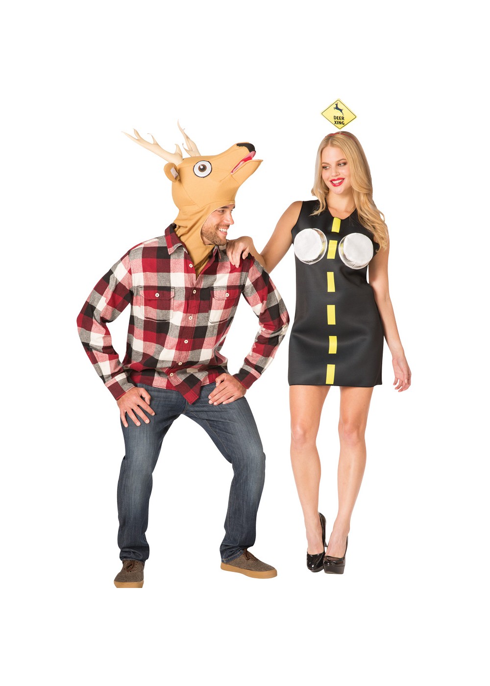 Deer And Headlights Couple Costume