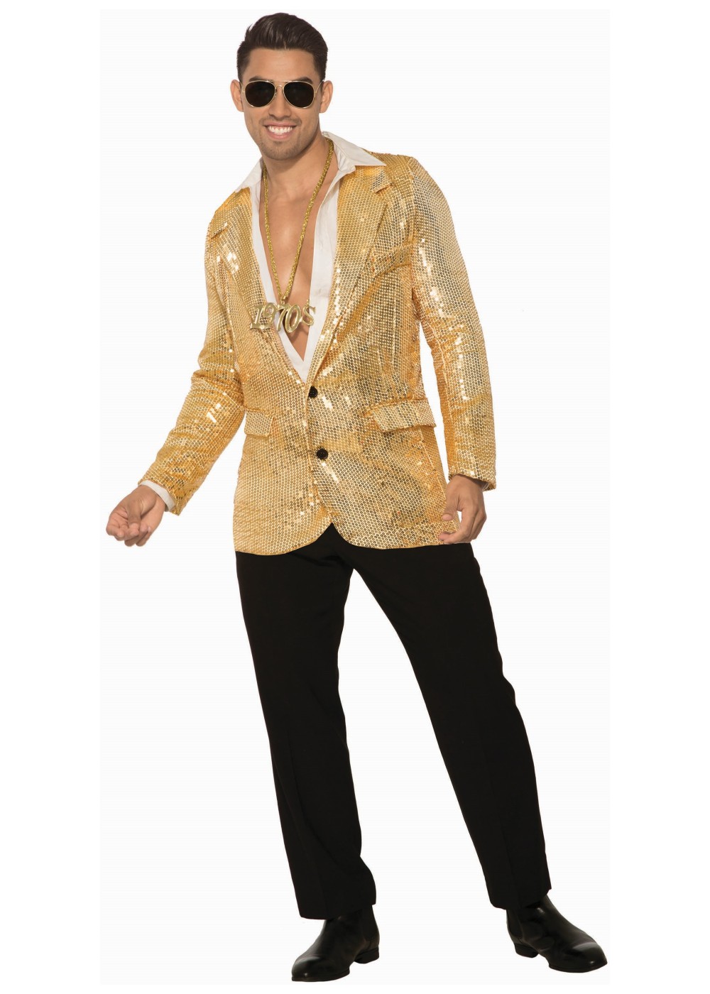 Gold Disco Sequin Men Blazer