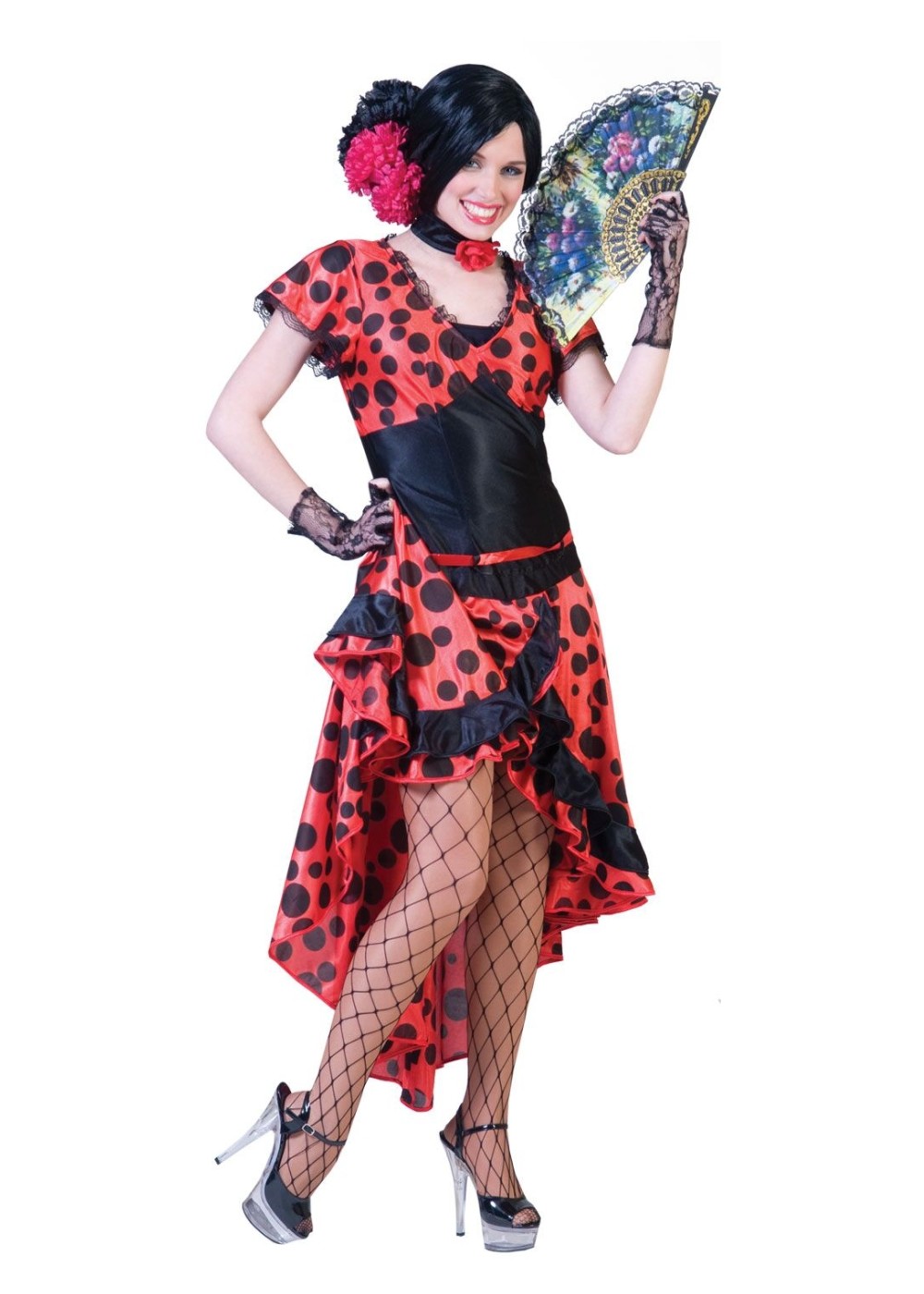 Womens Flamenco Dress Costume