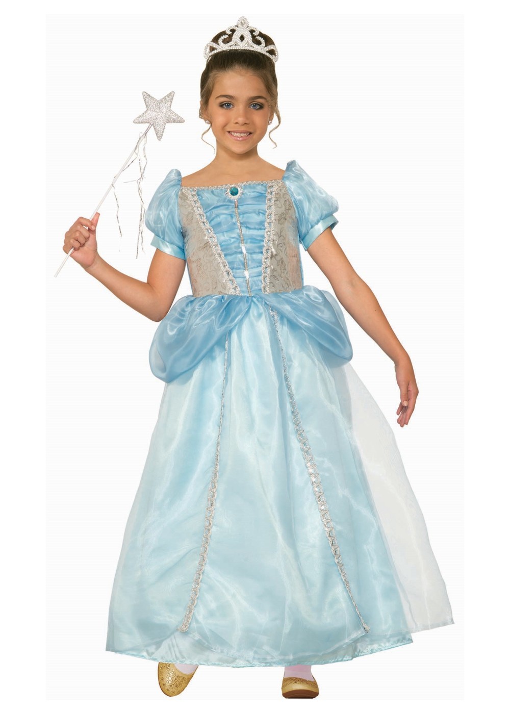 Kids Girls Frost Fairy Princess Costume