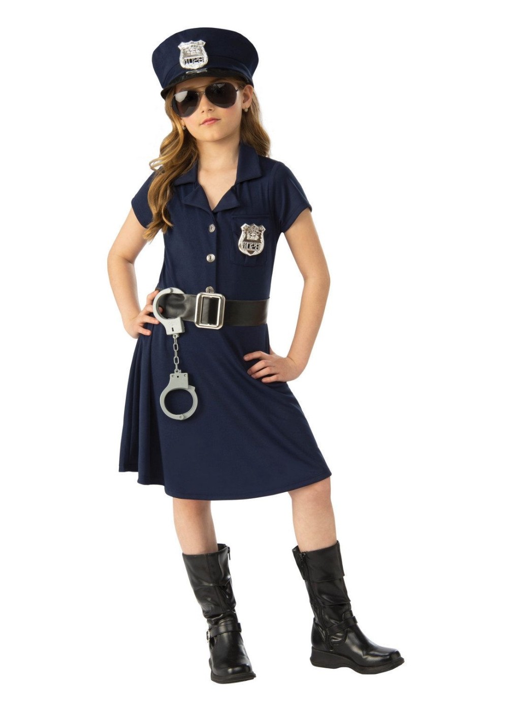 Kids Girl Cop Costume