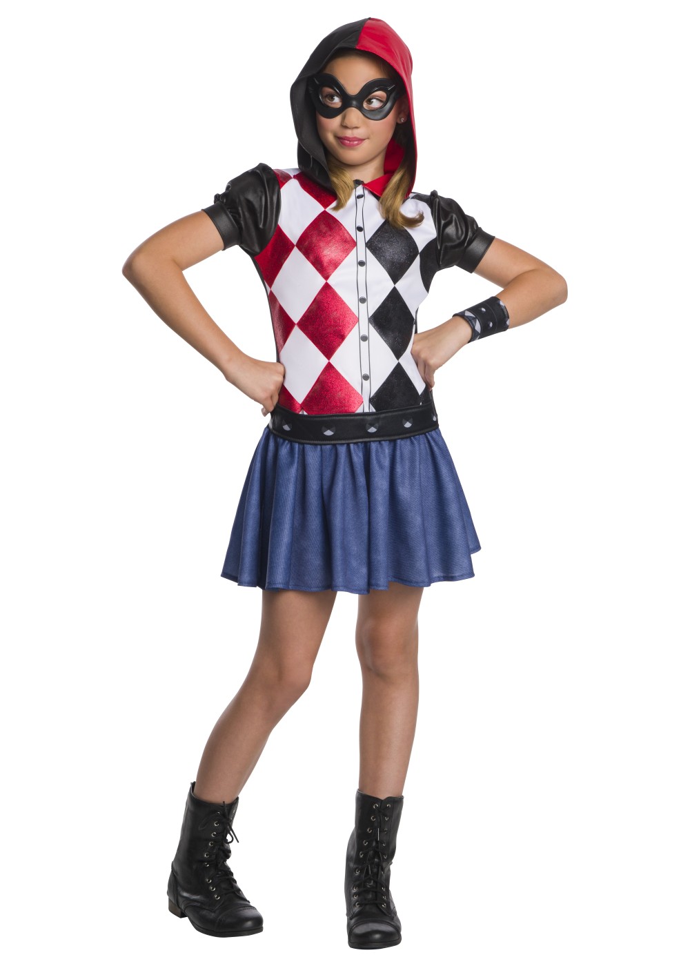 Kids Girls Harley Quinn Hoodie Dress