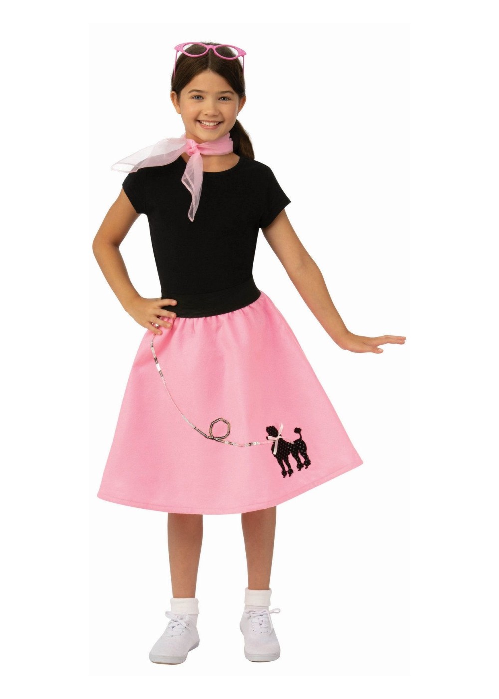 Girls Poodle Print Skirt - Cosplay Costumes