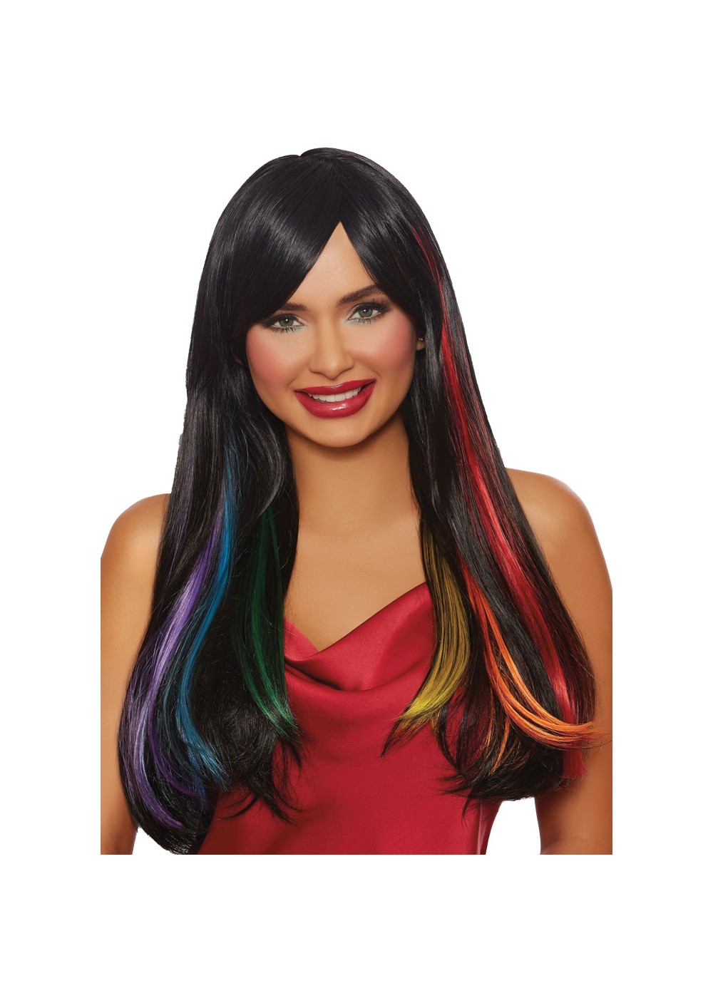Hidden Rainbow Long Wig