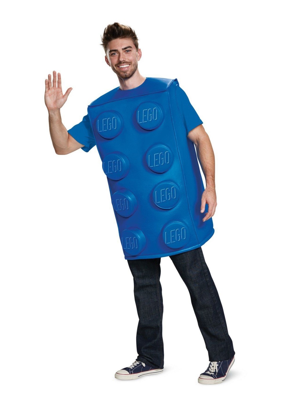 Lego Blue Brick Mens Costume