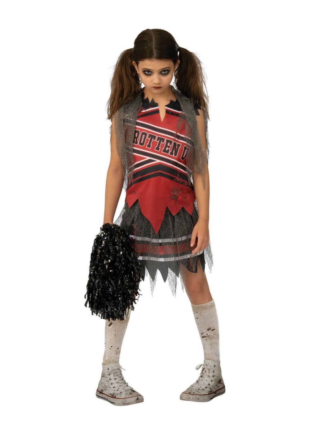 Kids No Spirit Gothic Girl Cheerleader Costume