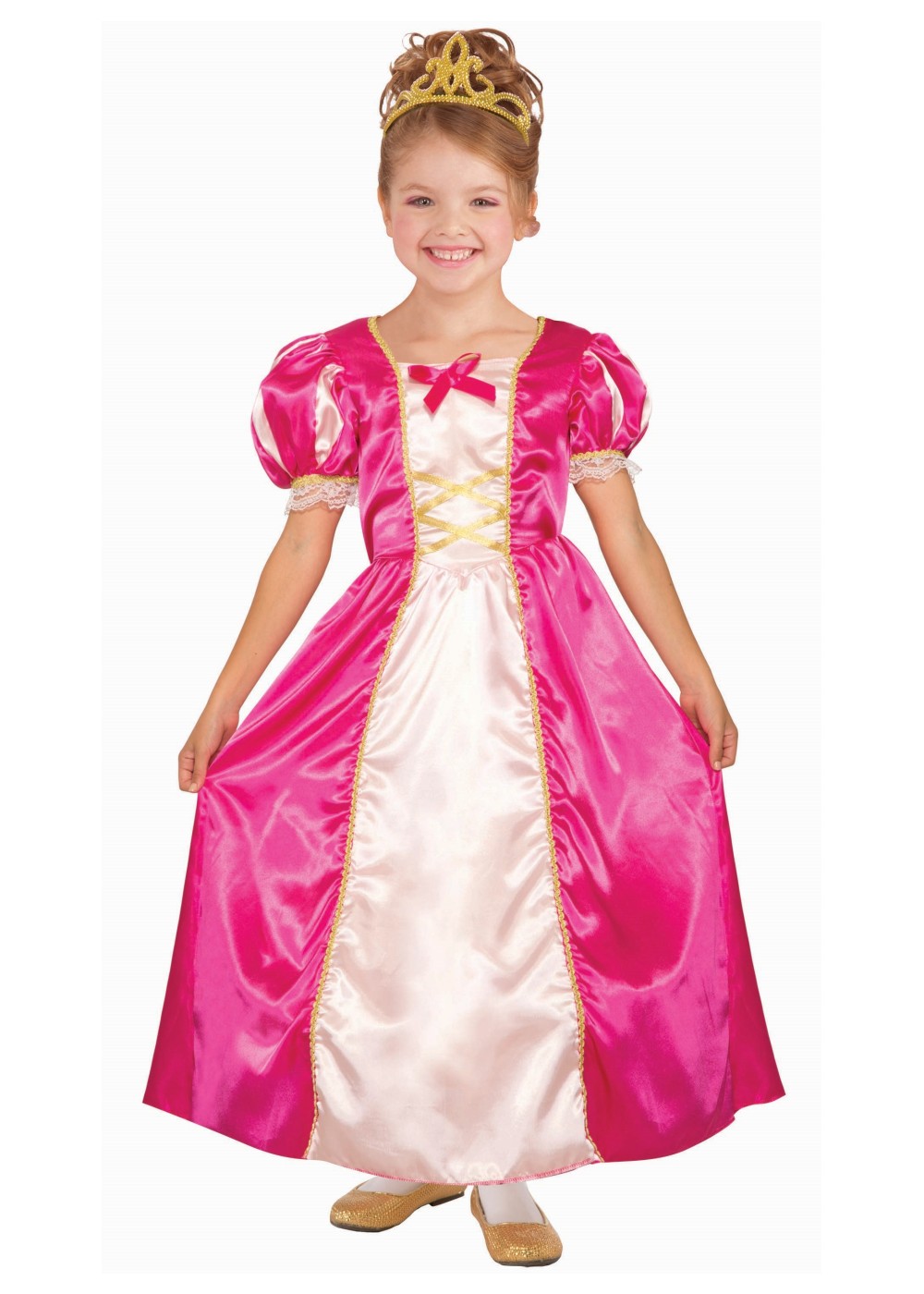 Kids Girls Pink Princess Costume