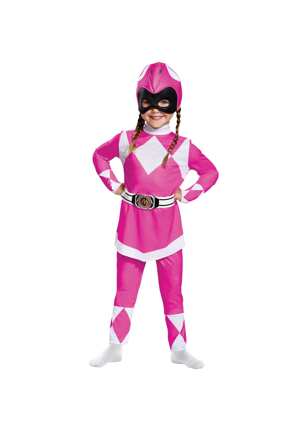 Kids Power Rangers Pink Ranger Girls Costume