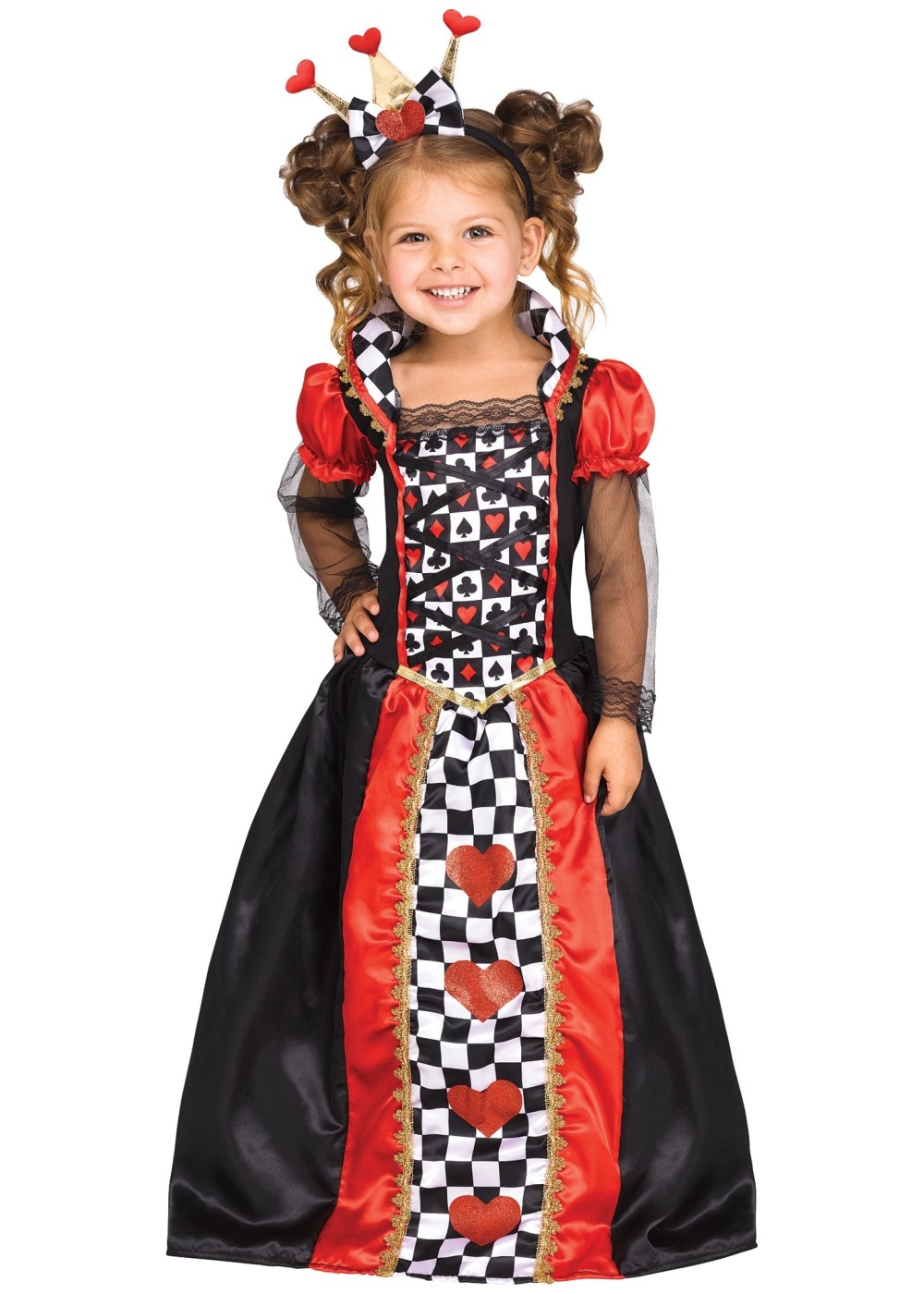 Kids Queen Of Hearts Toddler Costume