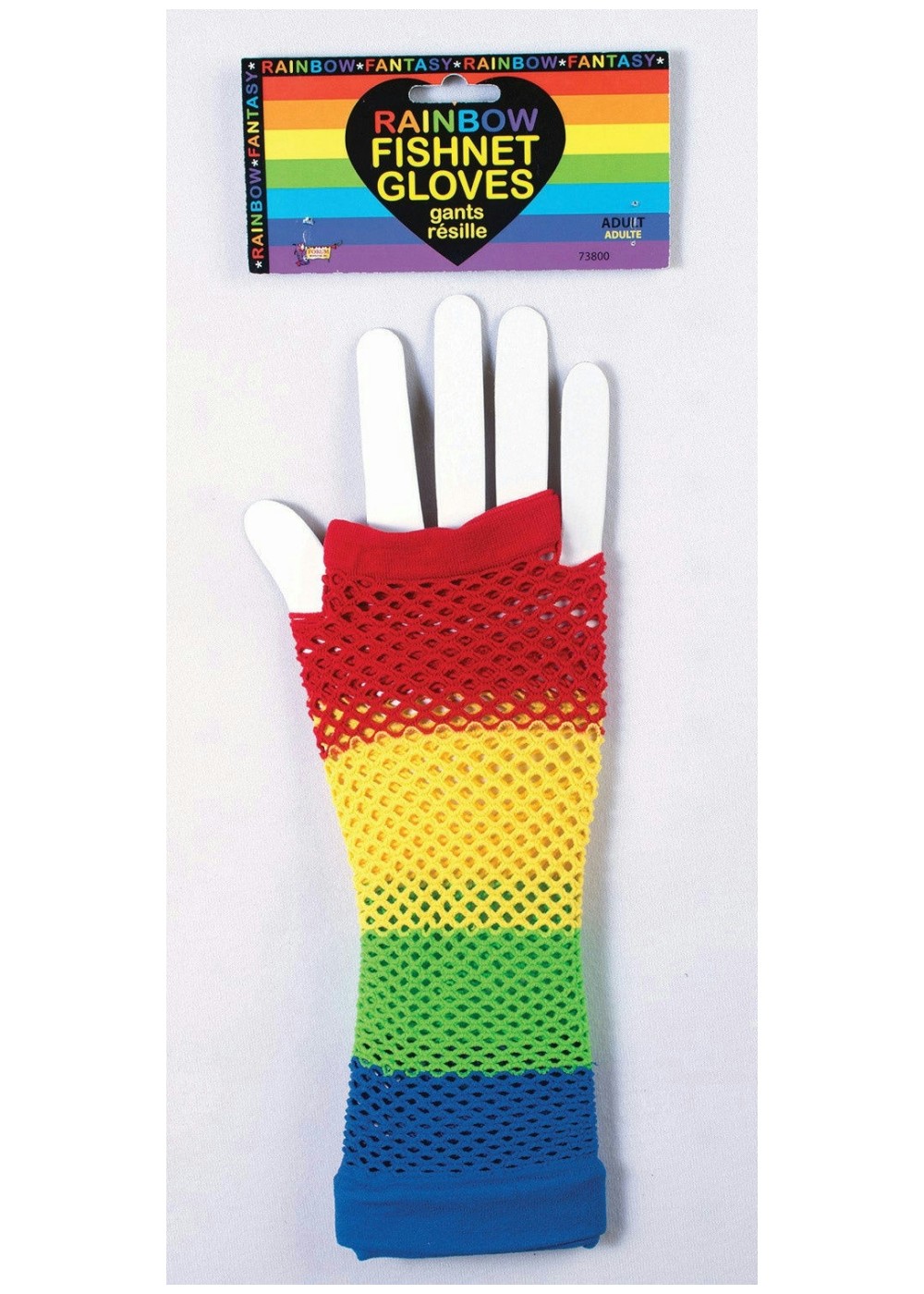 Fishnet Rainbow Gloves