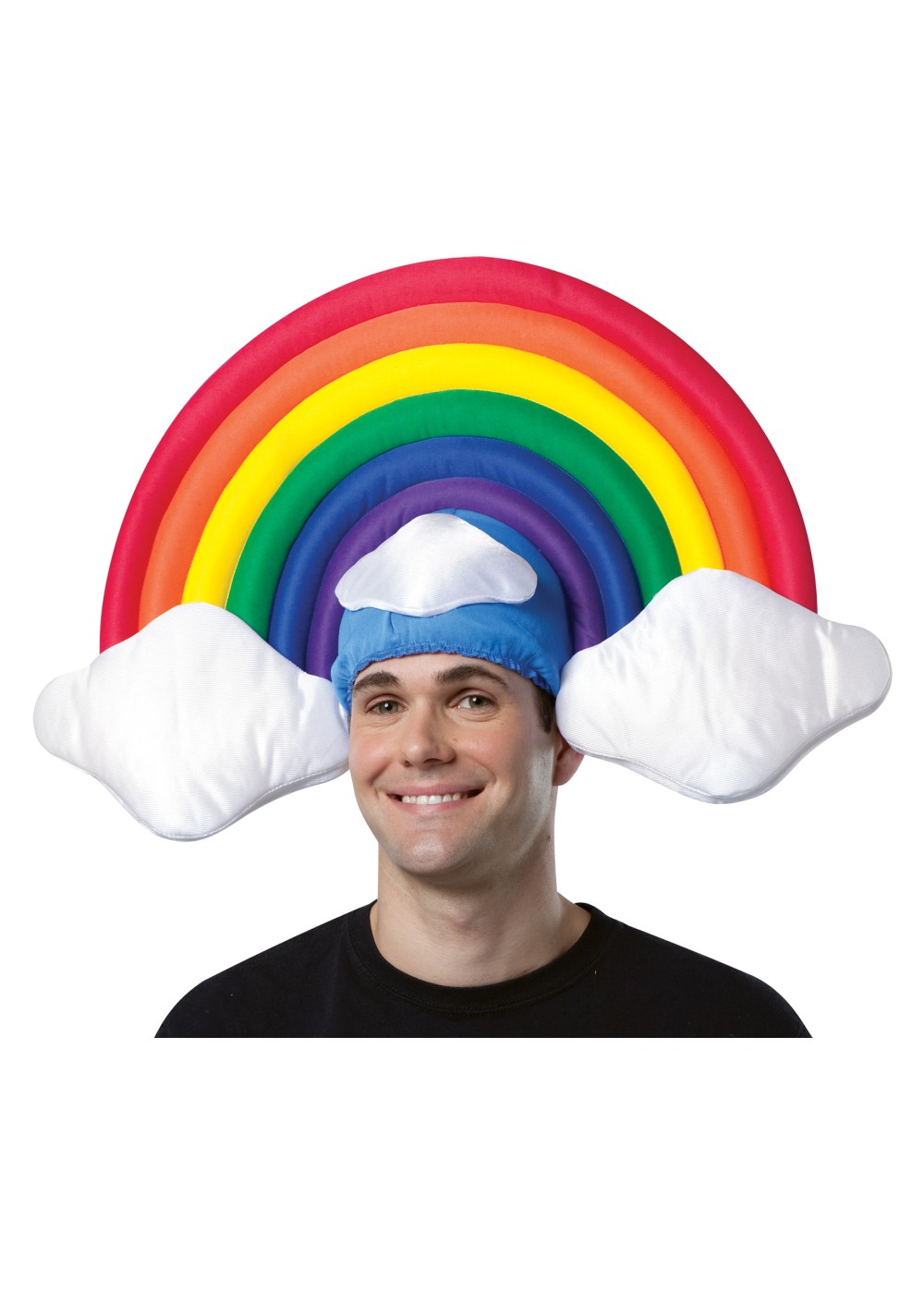 Rainbow Plush Hat