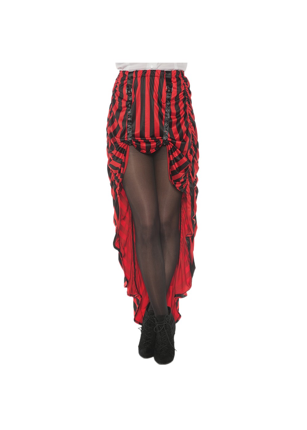 Red Steampunk Women Skirt