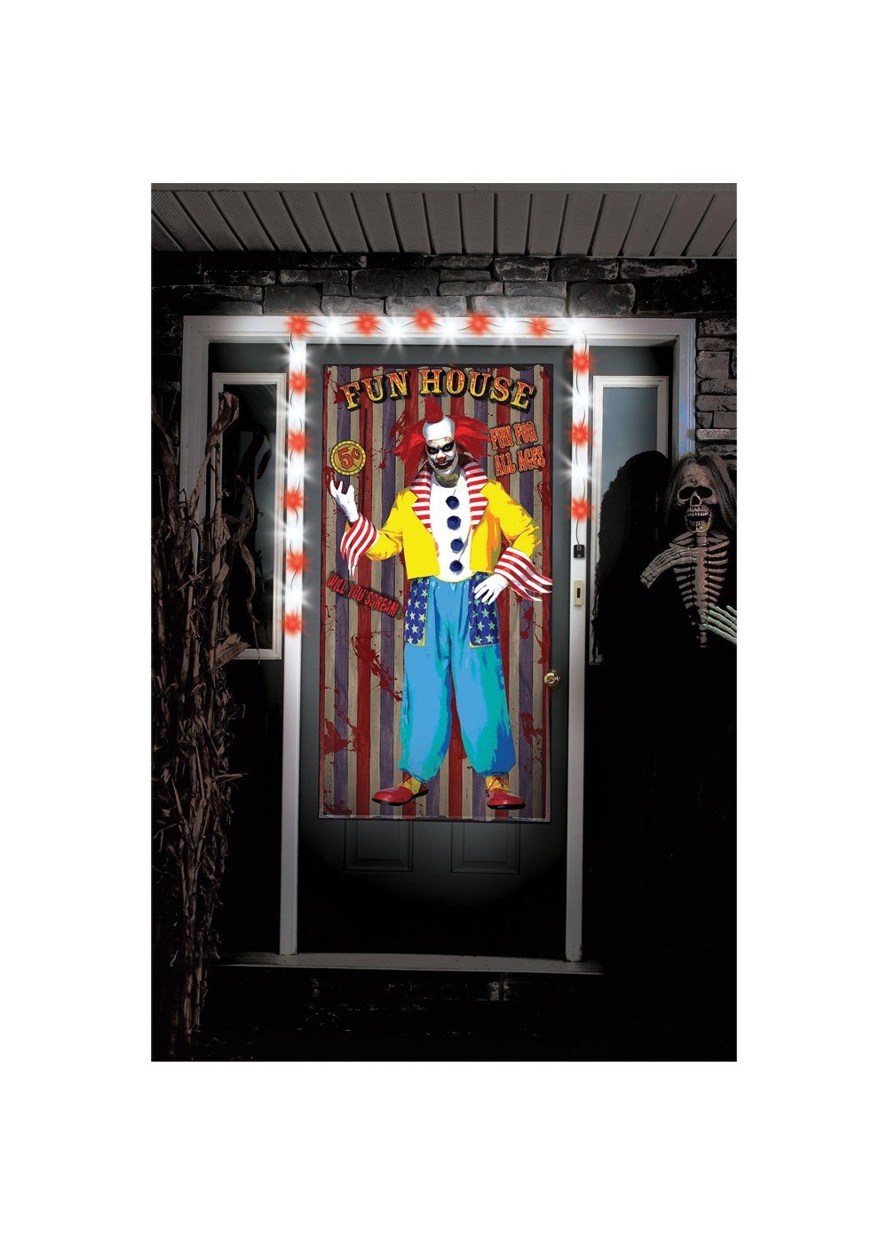 Scary Clown Door Decal