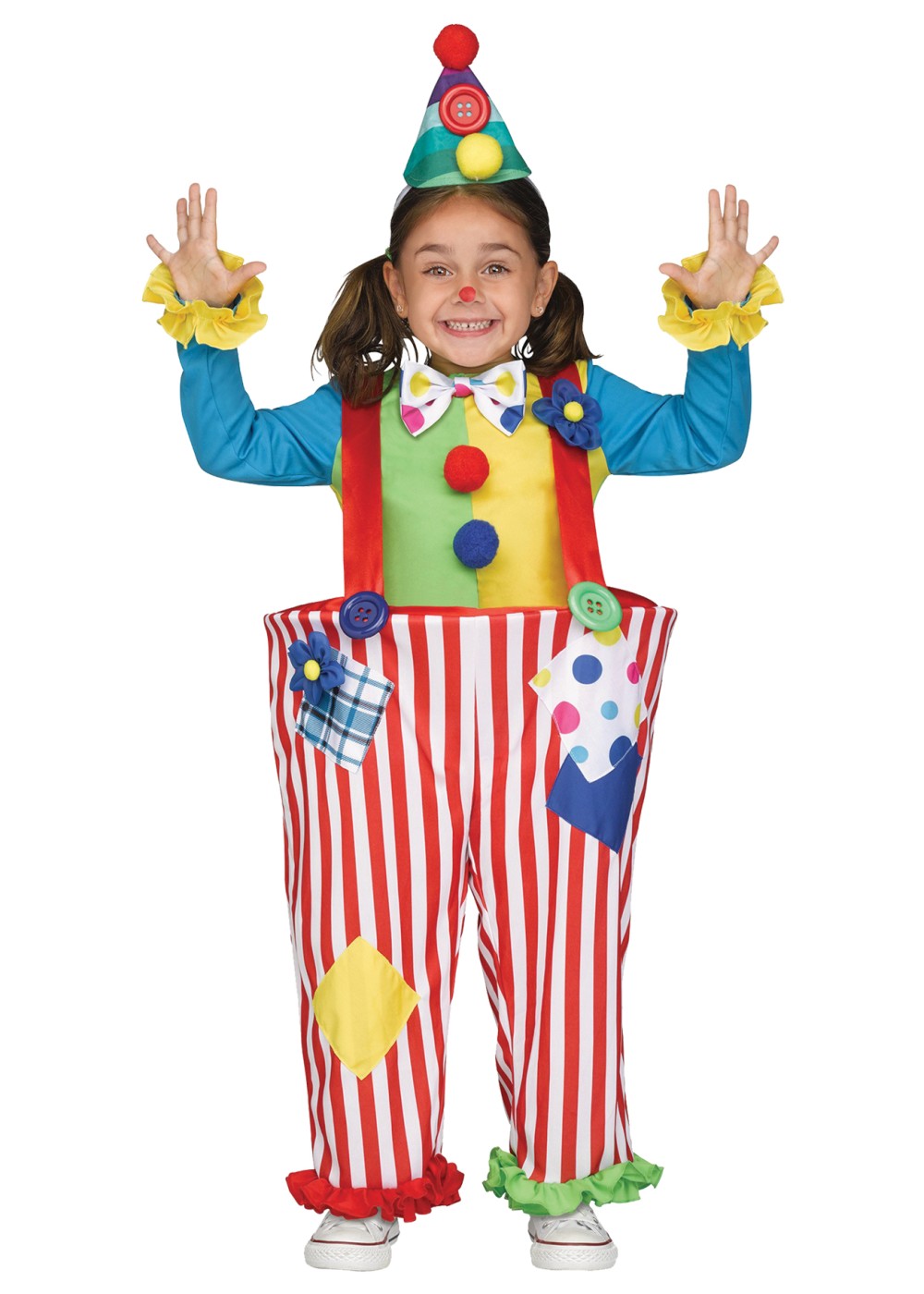 Kids Silly Clown Girl Costume