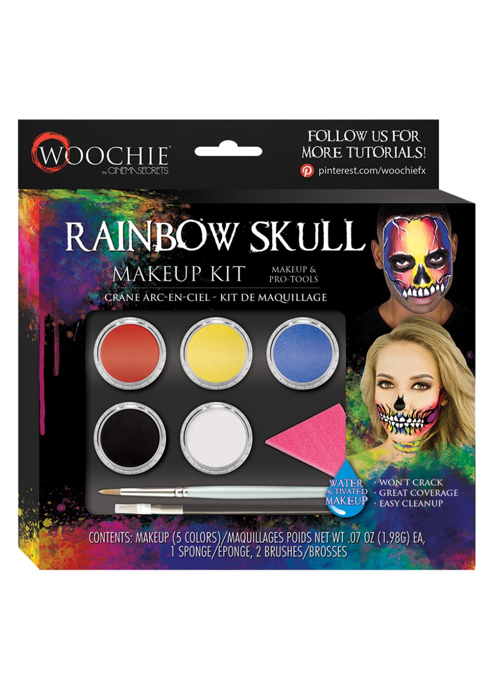 Rainbow Skeleton Makeup - Accessories