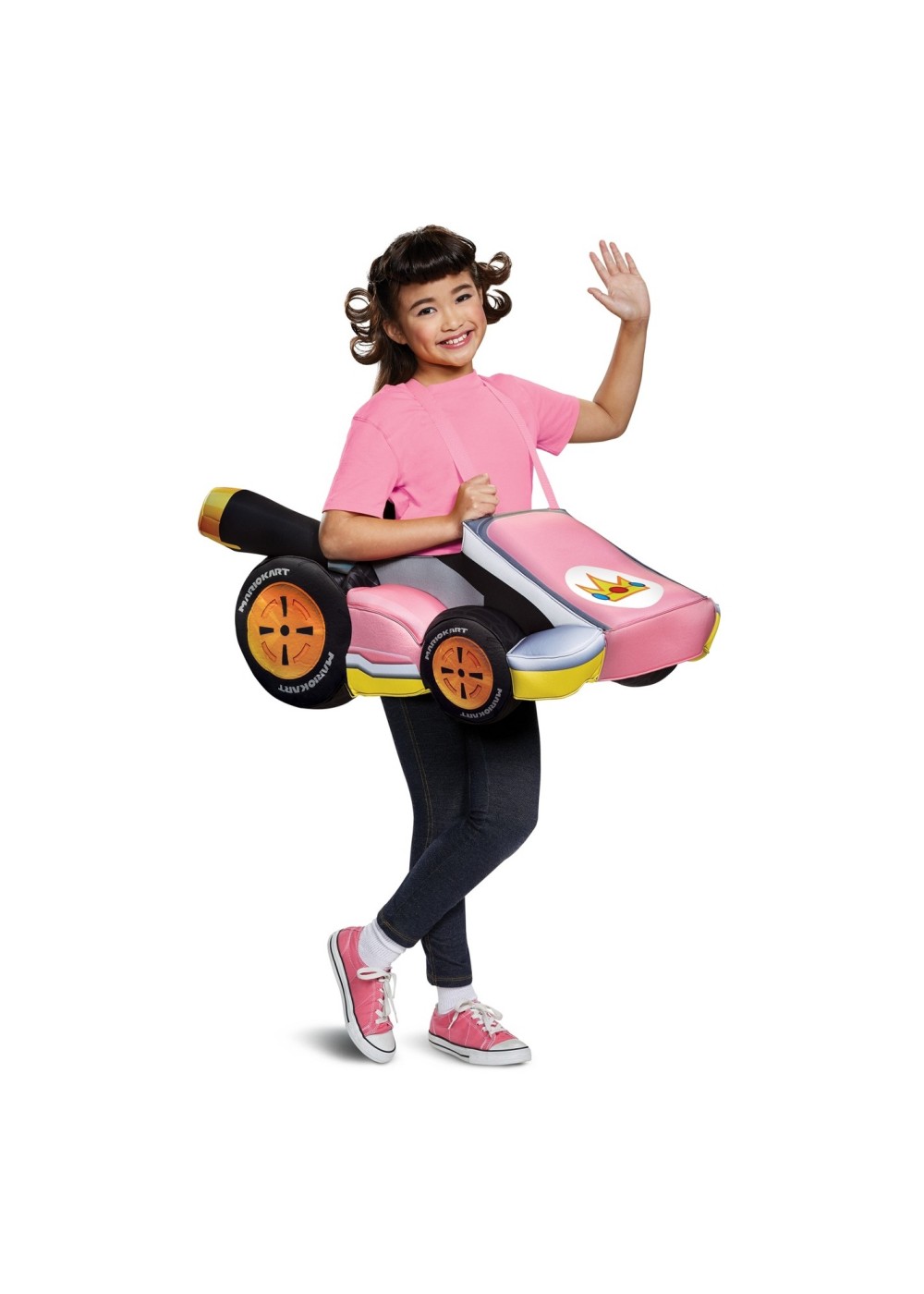 Kids Super Mario Bros. Peach Kart Girls Costume