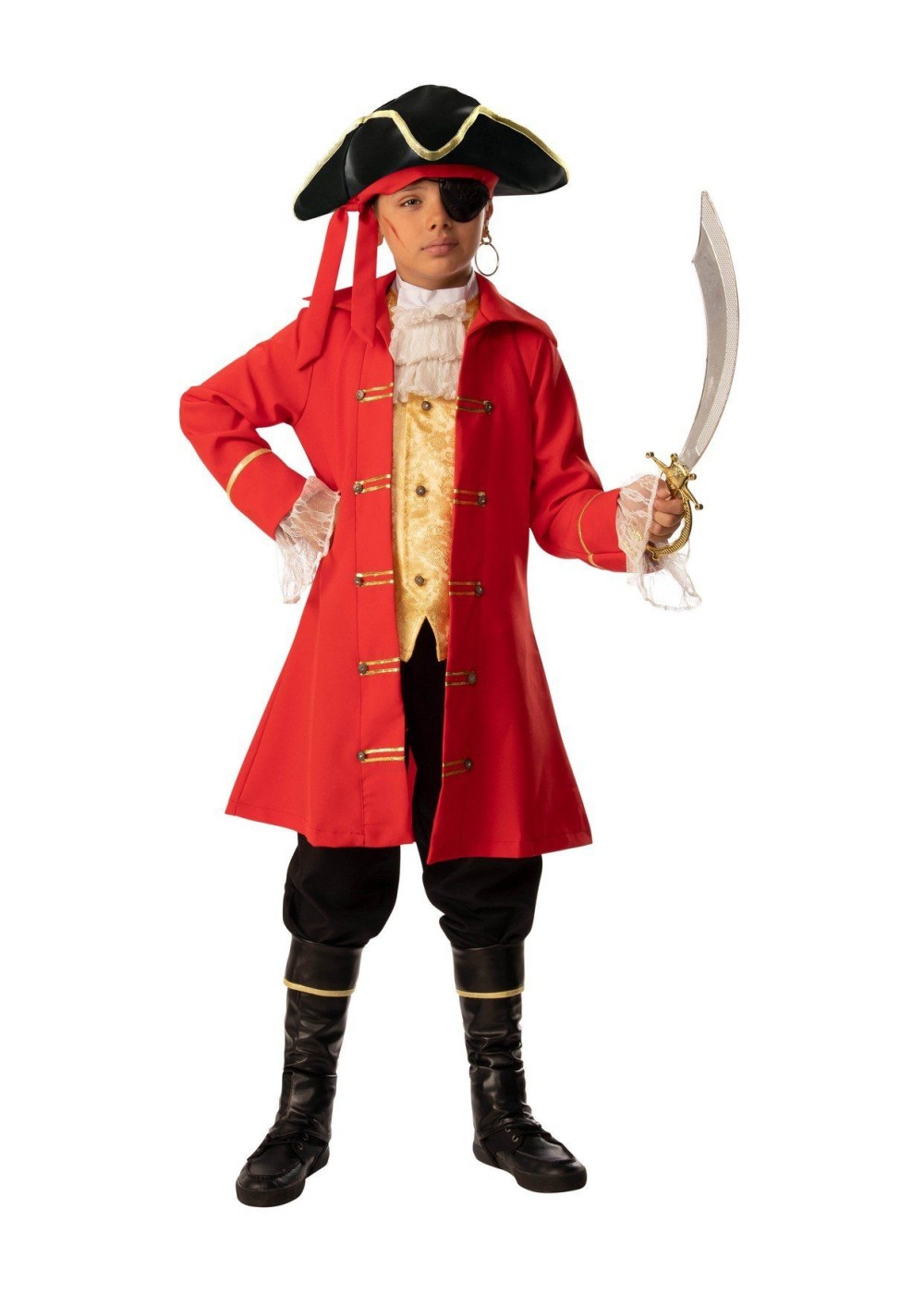 The Red Pirate Boy Costume