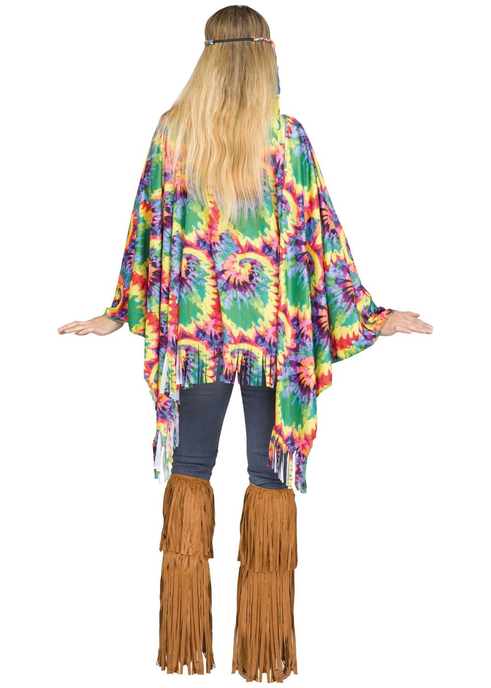 Tie Dye Hippie Poncho Hippie Costumes