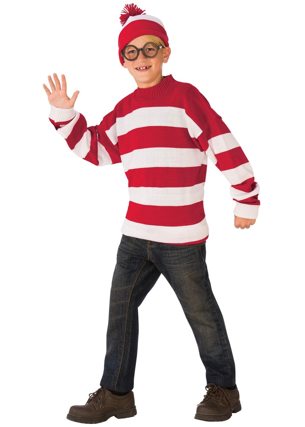 Where's Waldo Boys Deluxe Costume