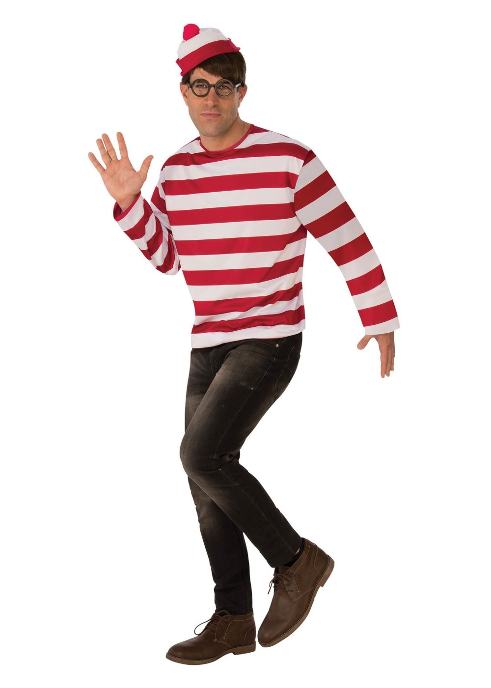 Where's Waldo Mens Costume