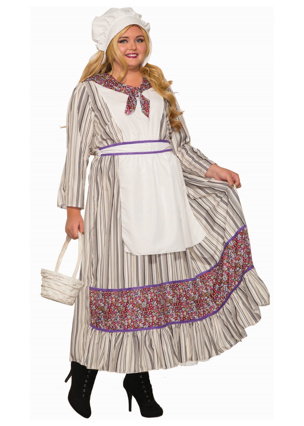 Womens Plus Colonial Costume