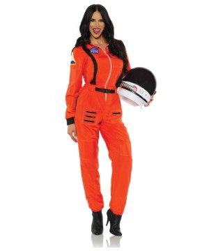 Astronaut Orange Woman Costume