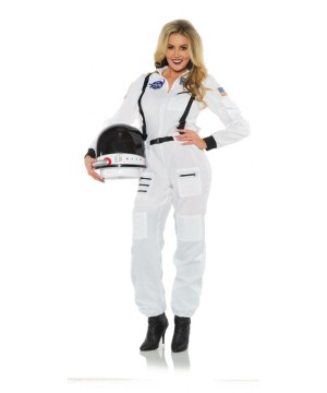 Astronaut White Woman Costume