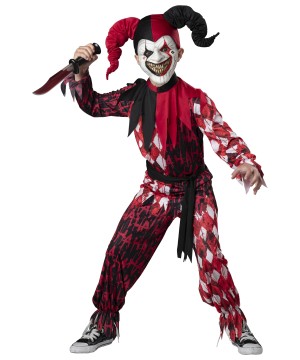 Teen Girls Harlequin Honey Jester Clown Halloween Fancy Dress Costume 6-14 Years 
