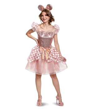 Rose Gold Minnie deluxe Women Costume